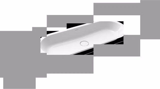 Lavabo bajo encimera Kaldewei Centro 3060 de acero esmaltado en color blanco An/P: 91,0 x 38,0 cm