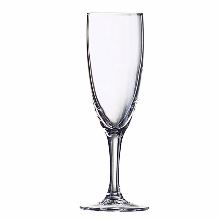 Juego de 12 copas de flauta para champagne Elegance de Arcoroc en vidrio transparente de 17 cl