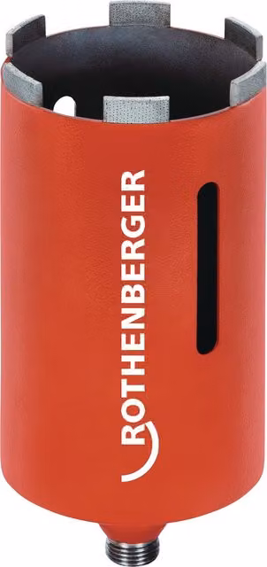 Corona de diamante Rothenberger DX High Speed Dry roja con conector M16, Diámetro: 82 mm, Longitud útil: 150 mm