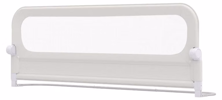 Barrera plegable para cuna de bebé Northix con funda desmontable en multicolor y blanco, An/P/Al: 178 x 60 x 36 cm