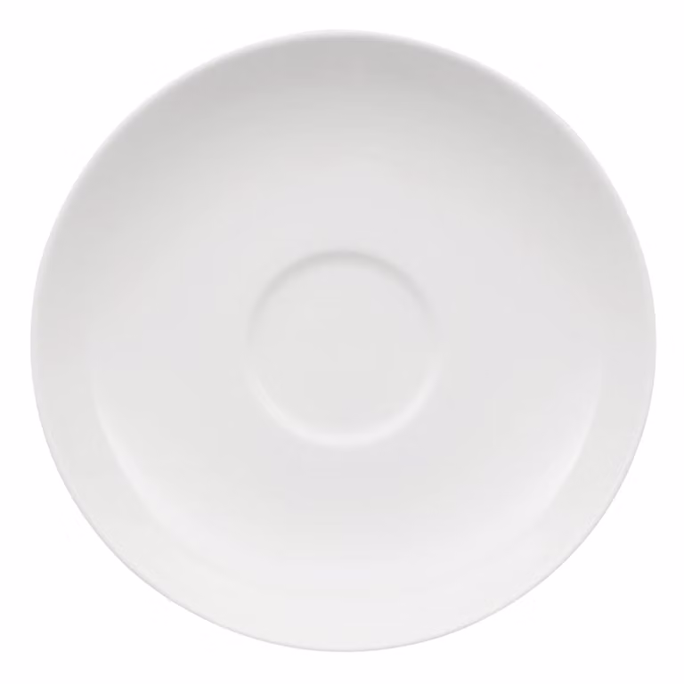 Plato para taza de café o té Villeroy & Boch Royal de porcelana blanca, Diámetro: 15 cm