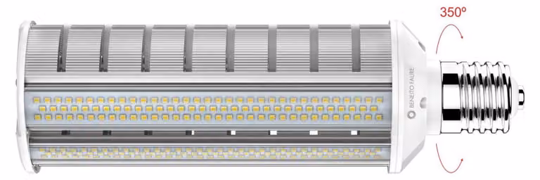 Lámpara LED de reemplazo SMILE de Beneito & Faure, 60W, casquillo E40, 9000lm, 5000K blanco frío, ángulo de 120° e IP64