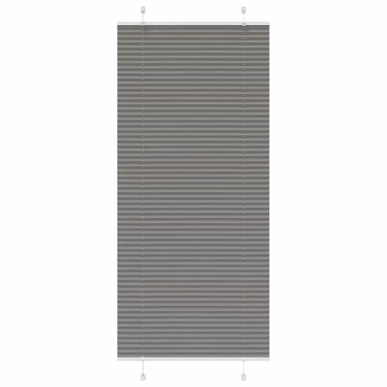 Estor Plisado vidaXL Antracita de Poliéster Semitransparente Ancho: 89,4 cm, Alto: 200 cm
