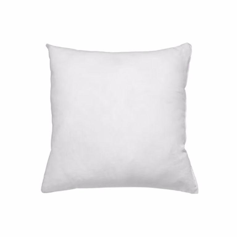 Cojín cuadrado de relleno de algodón y poliéster de Bazar Bizar, color blanco, An/An/Al: 50 x 50 x 50 cm