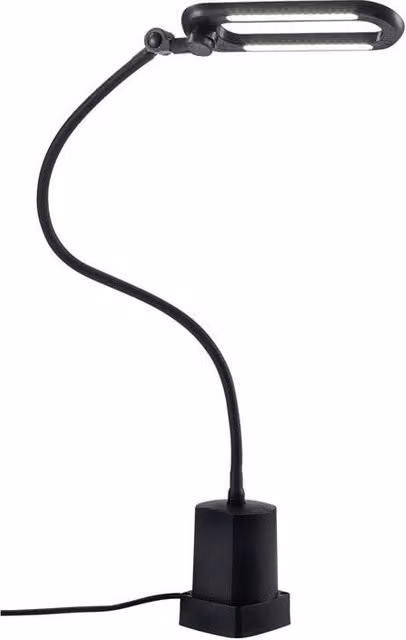 Lámpara de mesa LED ajustable HEDI en color negro para oficina o tareas profesionales