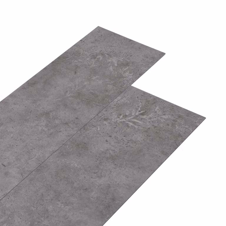 Tableros de suelo autoadhesivos vidaXL con efecto piedra en gris hormigón, 5,02 m² (36 unidades)
