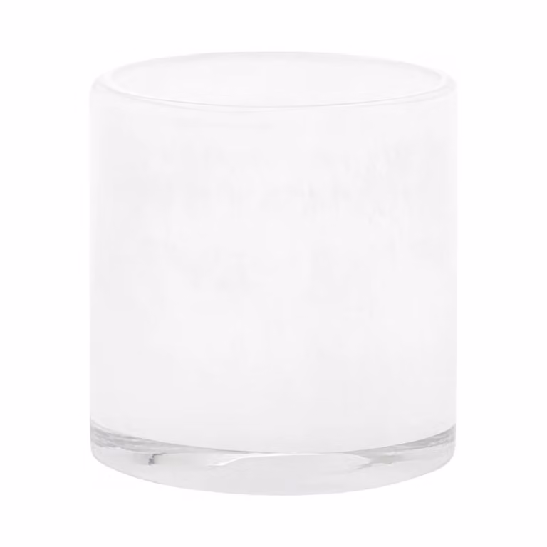 Portavelas Saga de Blomus en cristal blanco para tealight, Diámetro: 8,3 cm