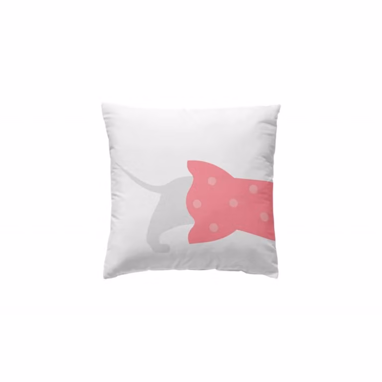 Funda de cojín cuadrada MueMue de algodón con motivos de animales para niños en color blanco, 40 x 40 cm