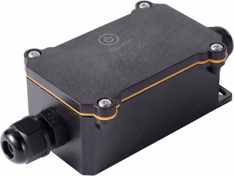 Interruptor Wi-Fi de empotrar de 1 canal Sygonix en color negro con potencia de conmutación de hasta 3500 W y alcance de 20 m