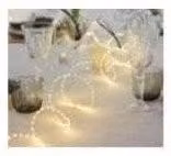 Guirnalda Luminosa LED Konstsmide Sirius Home Plateado y Transparente con Luz Blanca Cálida de 4000 mm