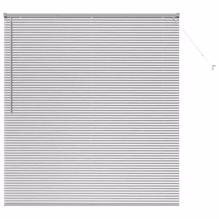 Persiana veneciana de aluminio vidaXL en color plateado, An/Al: 175 x 160 cm, 25 mm