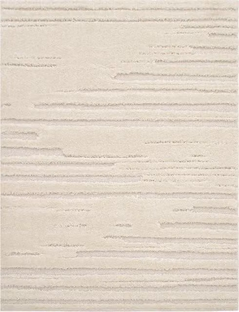 Alfombra Geneva beige de diseño geométrico moderno, rectangular, An/P: 80 x 150 cm