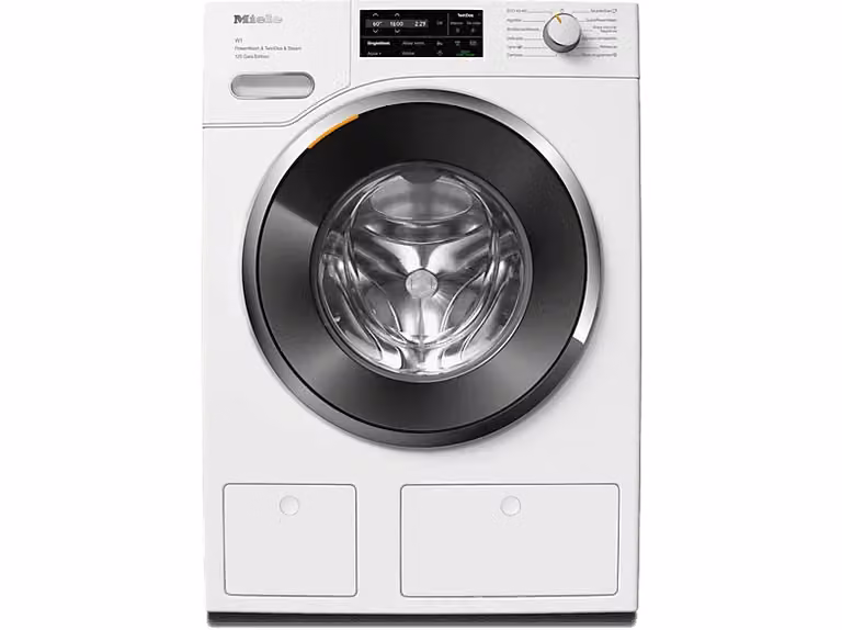 Lavadora de carga frontal Miele WWI880 WCS 125 Gala Edition de 9 kg, 1600 rpm, con WiFi, dosificación automática y programas de vapor en color blanco