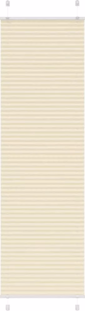 Estor plisado Syfax color beige de poliéster semitransparente An/P/Al: 55 x 200 cm