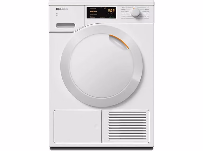 Secadora de bomba de calor Miele TCC220WP Active de 8 kg con 11 programas, tecnología EcoDry y FragranceDos en color blanco