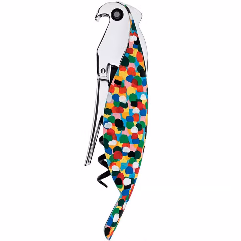 Sacacorchos de camarero Parrot Alessi multicolor