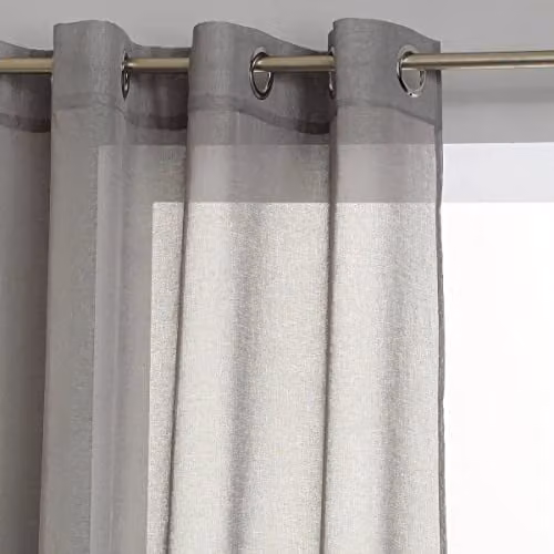 Visillo Atmosphera Vision con Ollaos en Gris, An/Al: 140 x 240 cm