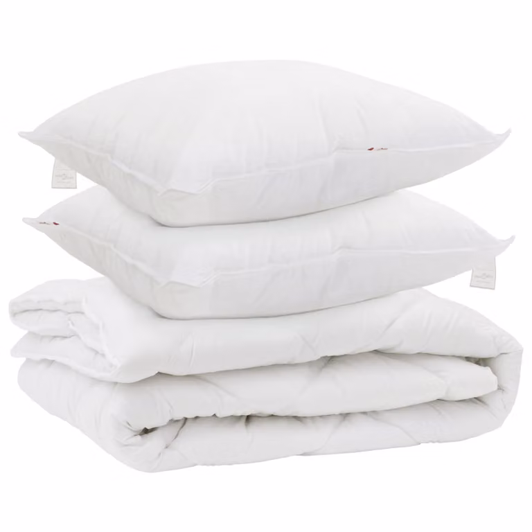 Set de edredón de todas las estaciones vidaXL de 3 piezas en blanco, microfibra, An/P: 200 x 220 cm
