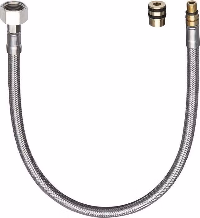 Manguera de conexión Hansgrohe de 45 cm con conexión roscada G 3/8 en color plata