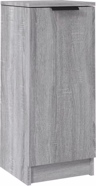 Aparador de madera contrachapada SYFAX en color gris sonoma, diseño minimalista y montaje de pared, An/P/Al: 30 x 30 x 70 cm