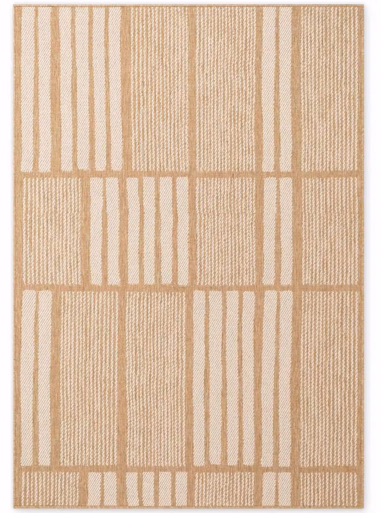 Alfombra de yute Ted Baker Allington de tejido plano, reversible y fácil de limpiar, color blanco y beige, An/P: 120 x 170 cm