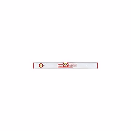 Nivel de burbuja BMI Alustar de aluminio plateado, 50 cm, precisión de 0,5 mm/m