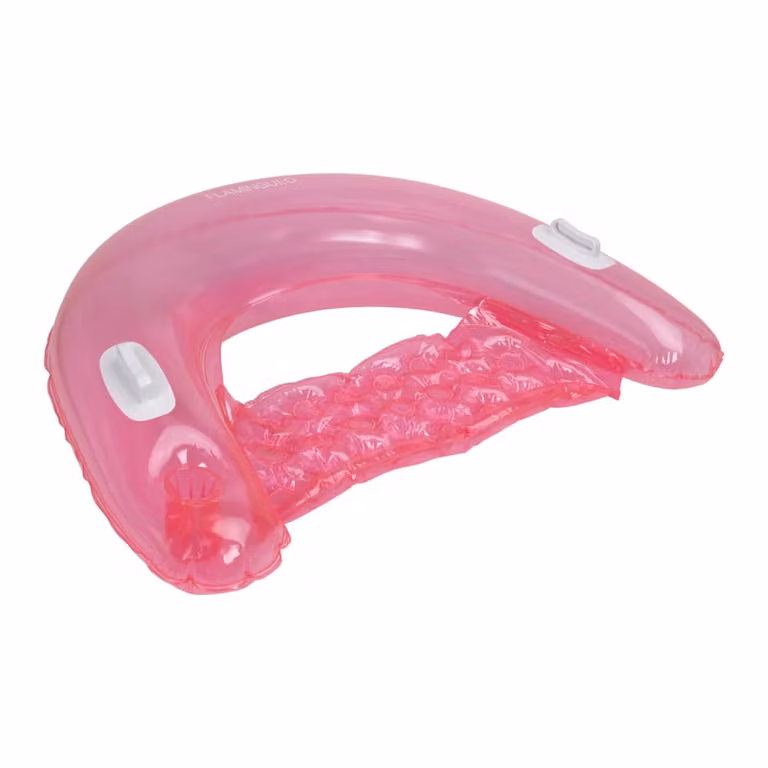 Silla hinchable de PVC Flamingueo para piscina en color rosa