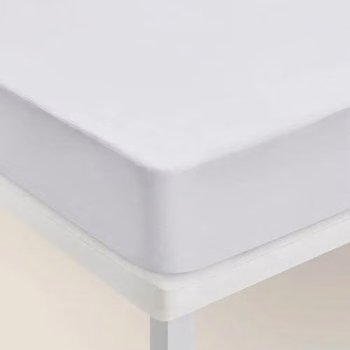 Protector de colchón Pikolin de algodón blanco impermeable y antialérgico An/P/Al: 160 x 200 x 32 cm
