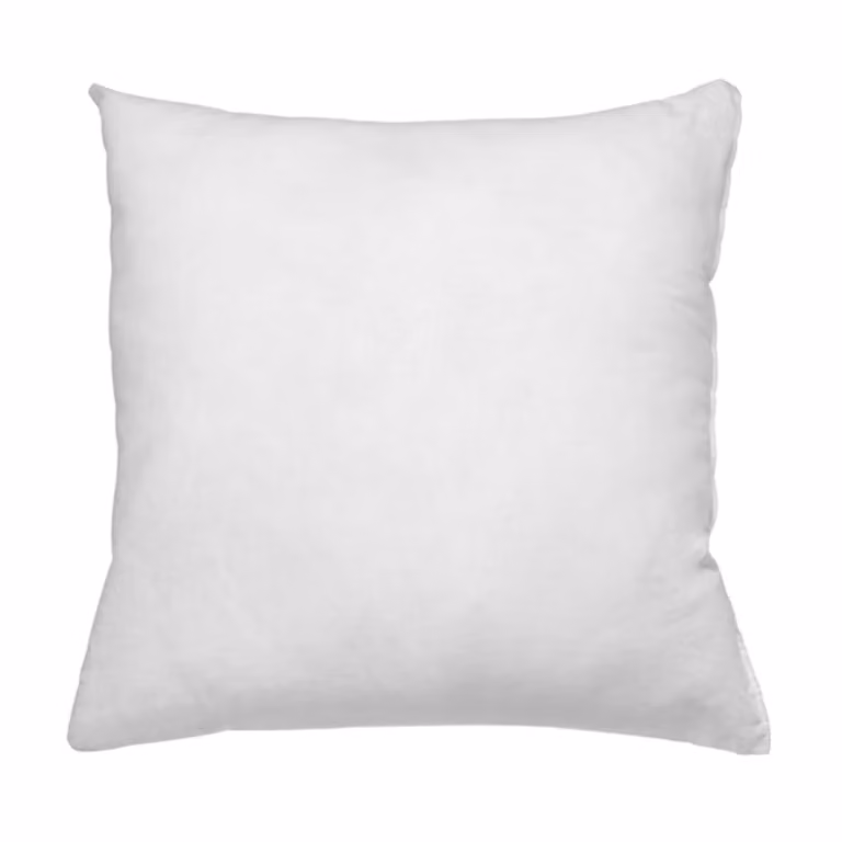 Cojín cuadrado de relleno de algodón y poliéster Bazar Bizar blanco 60 x 60 cm