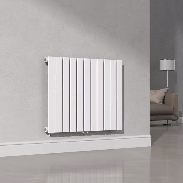 Radiador de panel de diseño monocapa neu.haus de acero blanco An/Al: 60 x 80 cm