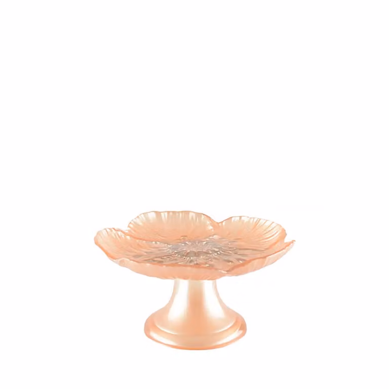 Plato cuadrado de cristal Aulica en color rosa para adultos