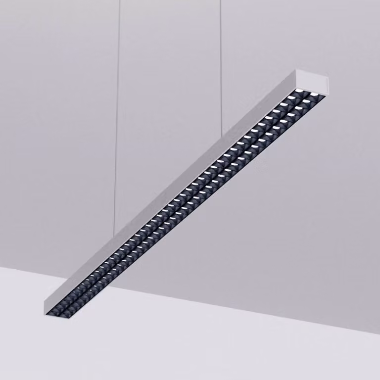 Lámpara colgante LED Arcchio de aluminio en color gris y plata para hogar u oficina