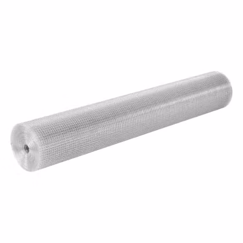Malla de alambre galvanizado VEVOR de acero plateado para jardín y protección contra roedores, An/P/Al: 1,5 x 30,5 x 0,01 cm con abertura de 12,7 x 12,7 mm