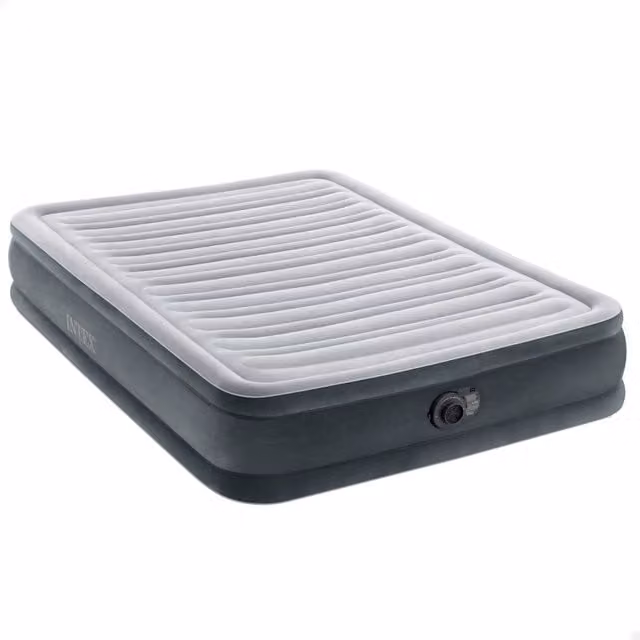 Colchón hinchable Intex Dura-Beam Deluxe Comfort-Plush color gris An/P/Al: 137 x 191 x 33 cm