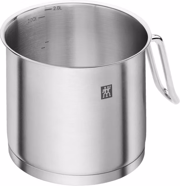 Cazo de leche Pro Zwilling de acero inoxidable color plata, capacidad 2 l