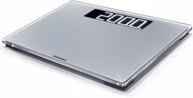 Báscula de baño digital personal Soehnle Style Sense Comfort 600 en acero inoxidable y cristal color plata