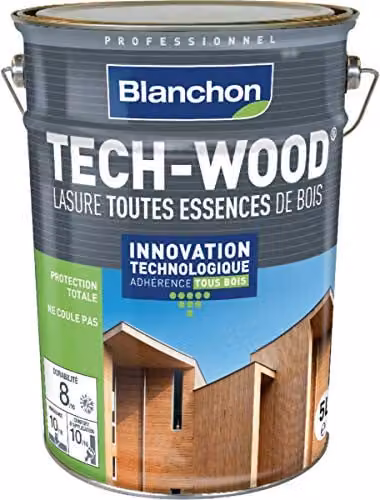 Tinte de barniz Lasure Tech-Wood Blanchon color roble claro, 5 l