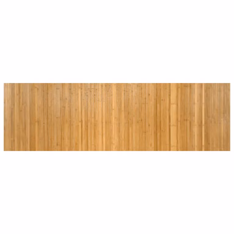 Alfombra rectangular de bambú vidaXL color beige y marrón, antideslizante, An/P: 60 x 200 cm