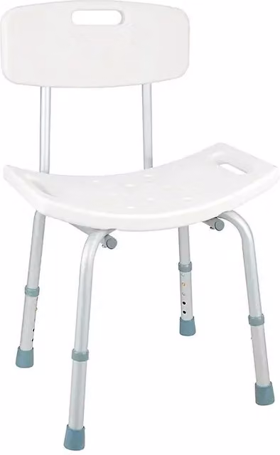 Silla de baño para personas mayores CM Baños en color blanco