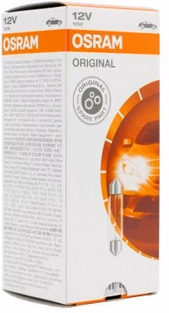Bombilla incandescente Osram 12v 10w BA9s transparente