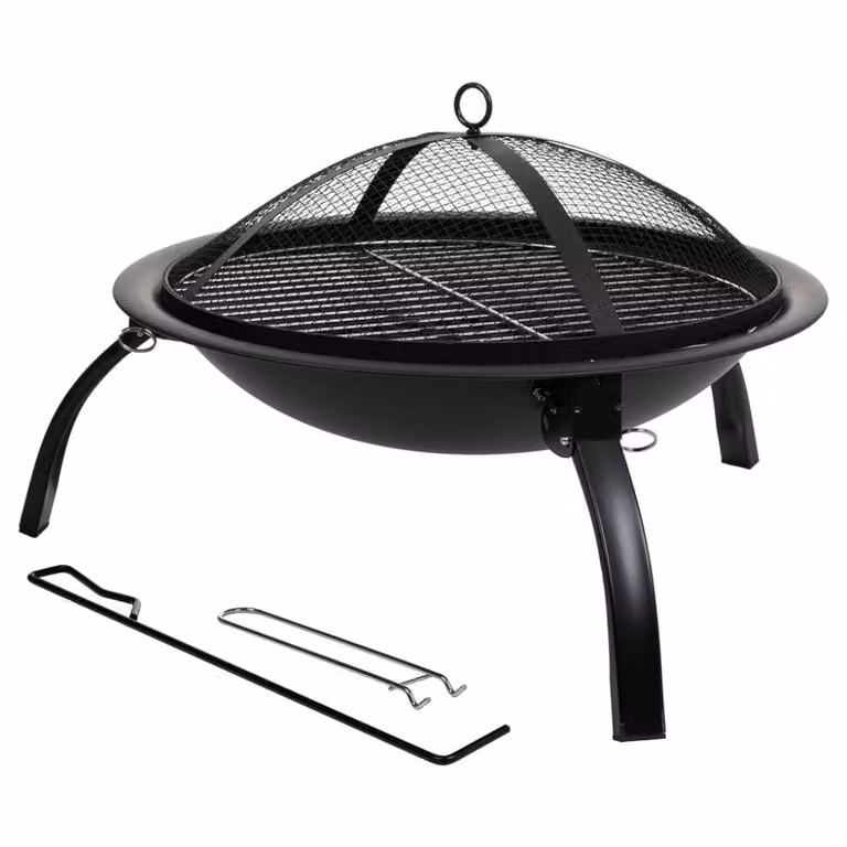 Barbacoa de carbón tipo kettle Wanderlust deco en metal color negro, An/P/Al: 51 x 51 x 39 cm