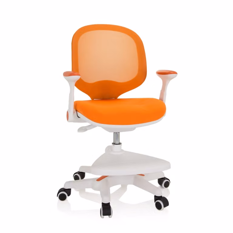 Silla de oficina para niños hjh office Kid Ergo Grandit en tejido de malla naranja