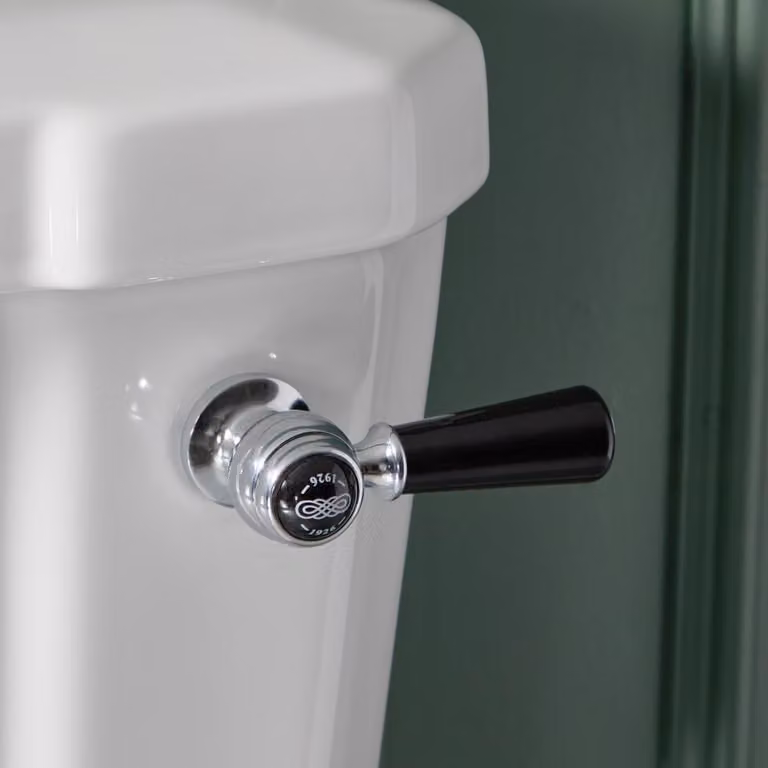 Inodoro Monobloque Hudson Reed Ryther de Cerámica Blanca con Cisterna y Asiento Soft Close, An/P/Al: 51,3 x 73,2 x 85,8 cm