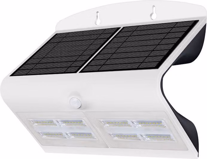 Lámpara solar de jardín Eko-Light con foco LED de 6,8W, diseño de mariposa, color blanco y sensor de movimiento para exterior