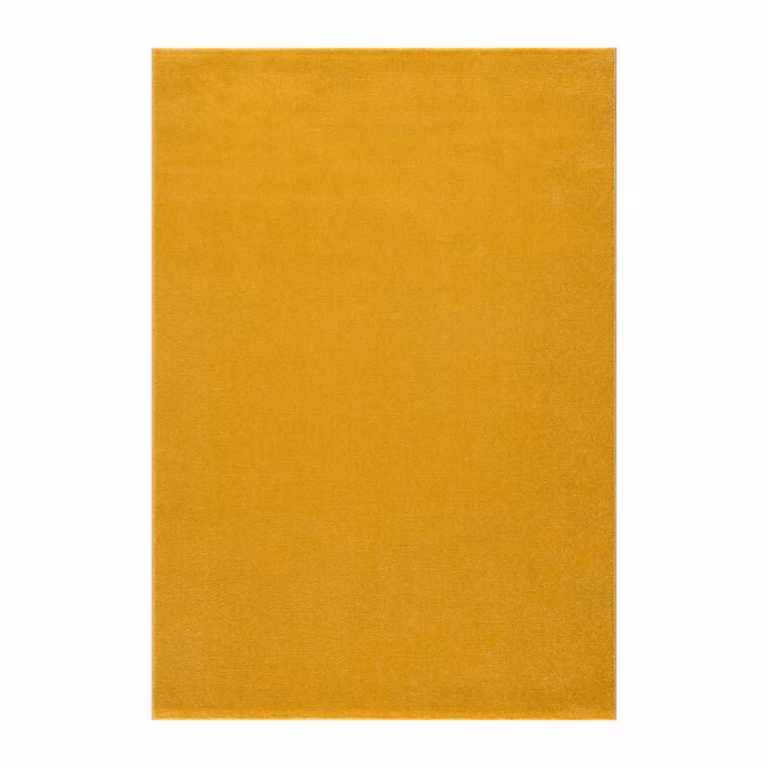 Alfombra de salón Un amour de tapis de diseño moderno en color amarillo, An/P: 200 x 290 cm