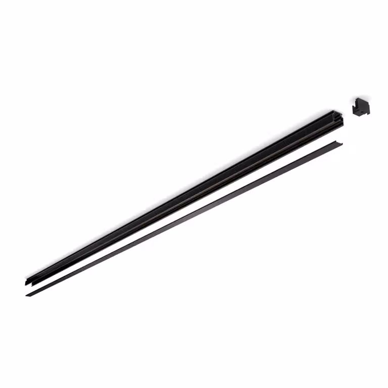 Philips Hue Carril Perfil Moderno de Aluminio Negro, Longitud: 150 cm