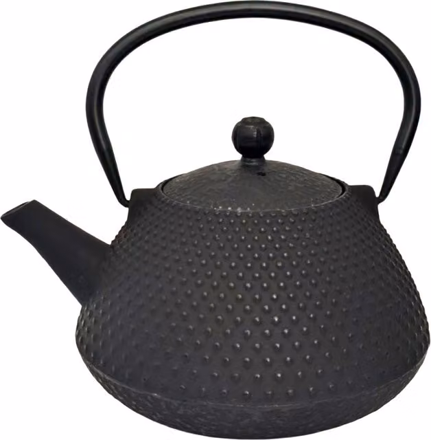 Tetera de hierro fundido Signes Grimalt en color negro con capacidad de 0,8 l, An/P/Al: 15 x 18 x 17 cm