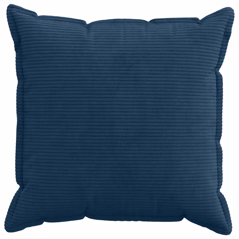 Set de 2 fundas de almohada vidaXL HOUTEN en pana azul marino, 65 x 65 cm