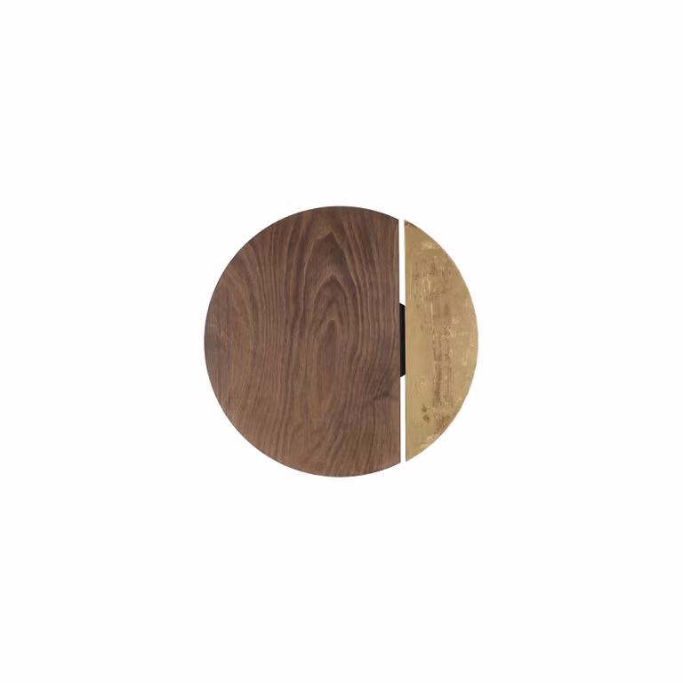 Lámpara de pared LED Nowodvorski Step en madera y metal color marrón y negro