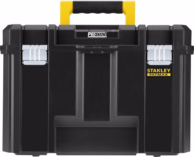 Caja de herramientas Stanley TSTAK apilable con insertos, color negro, An/P/Al: 44 x 33,2 x 30,15 cm